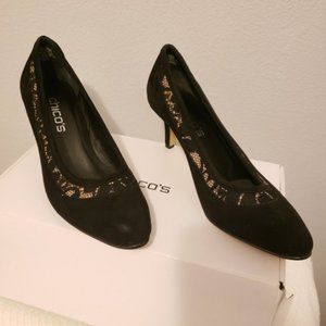 Chico's suede lace pumps